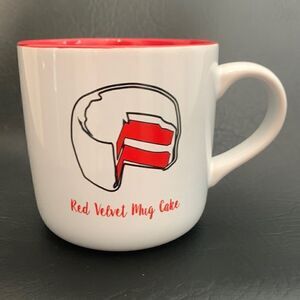 Red Velvet Mug Cake Recipe 16 Oz Red White Cocoa Buttermilk Eggs Sugar Cream